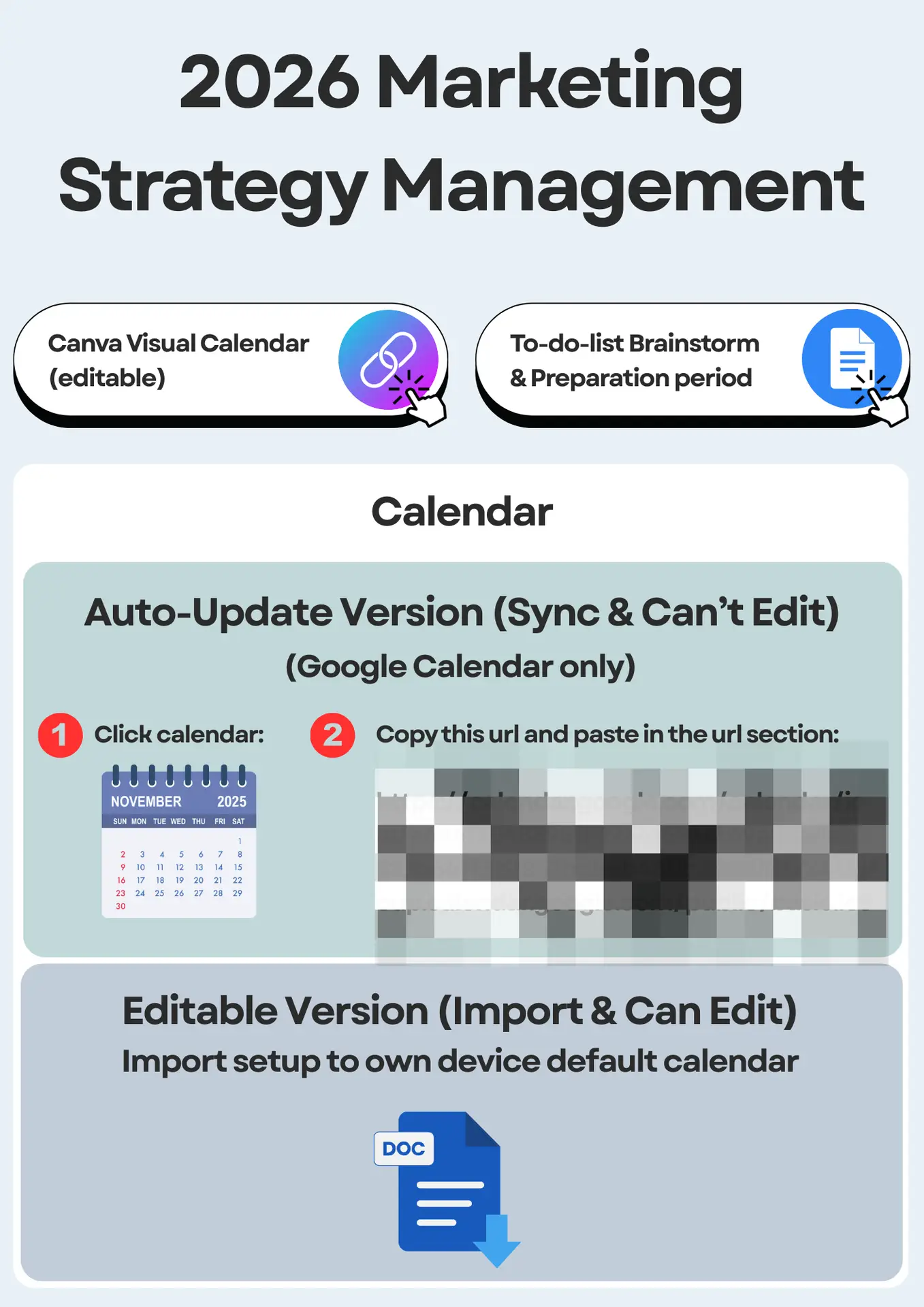 2026 Marketing Strategy Management Calendar