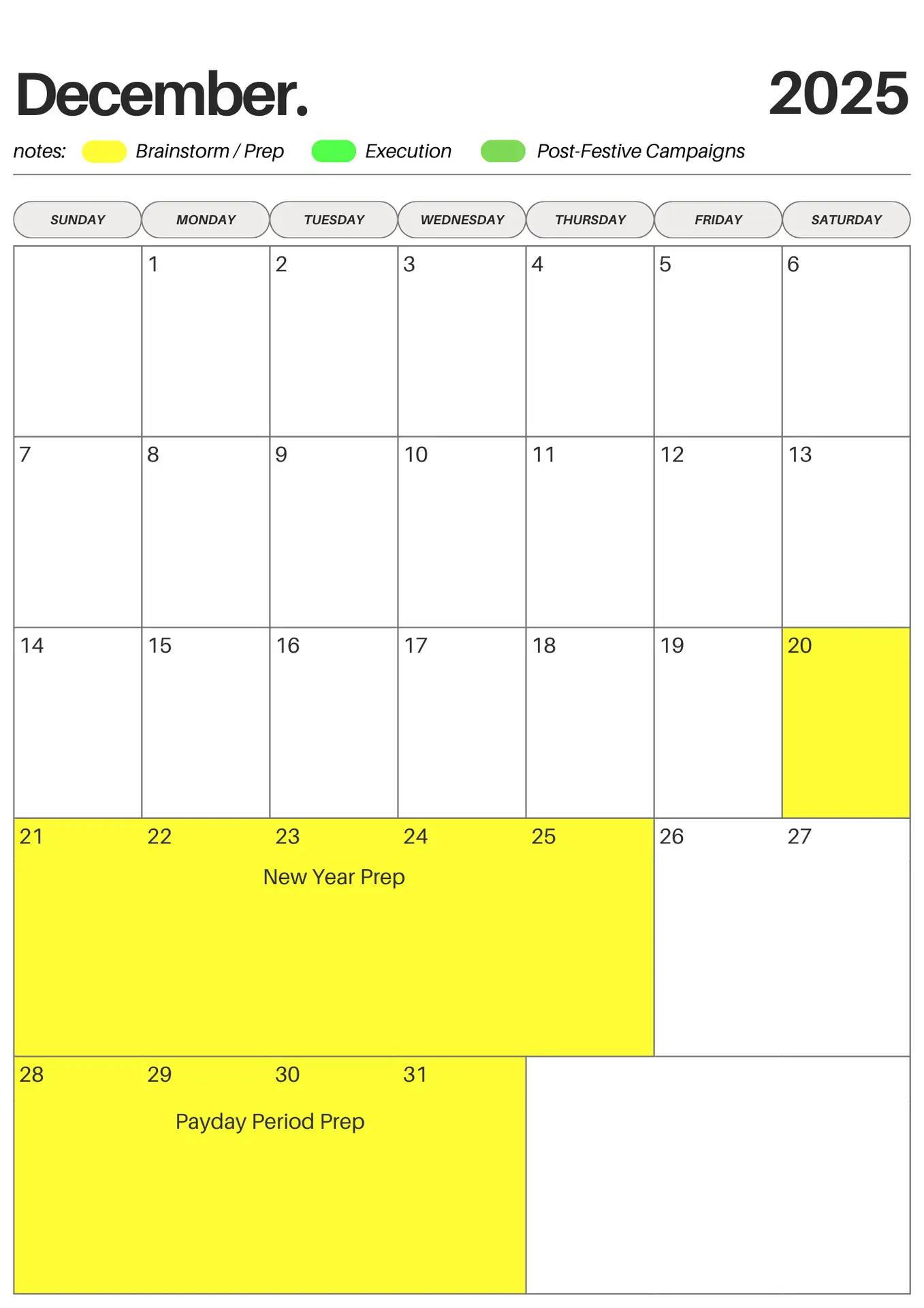 2026 Marketing Strategy Management Calendar - Image 4